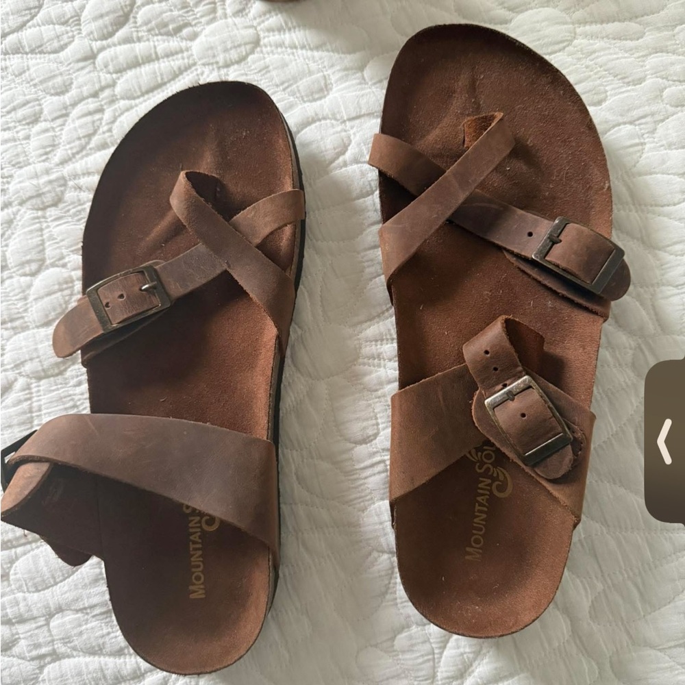 White Mountain Brown Sandals